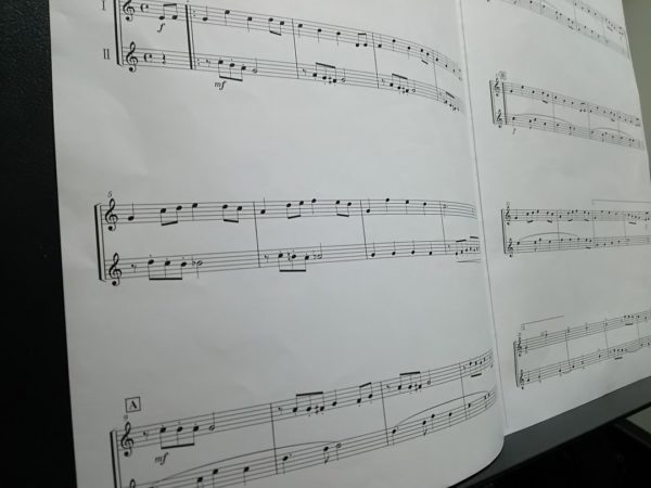 クラリネット二重奏の楽譜