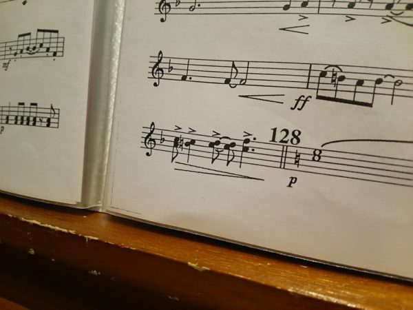 吹奏楽のクラリネットパート譜