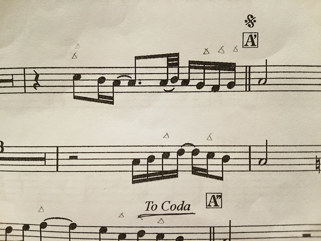 クラリネットの楽譜