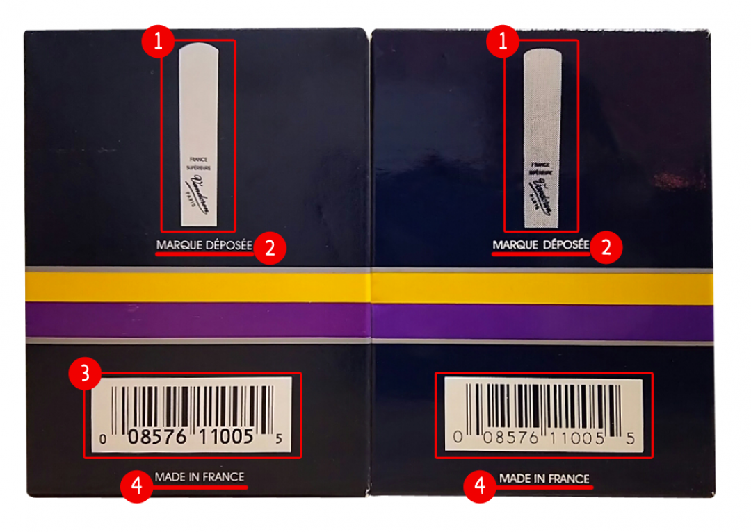 バンドーレンの偽物リードと本物のち外