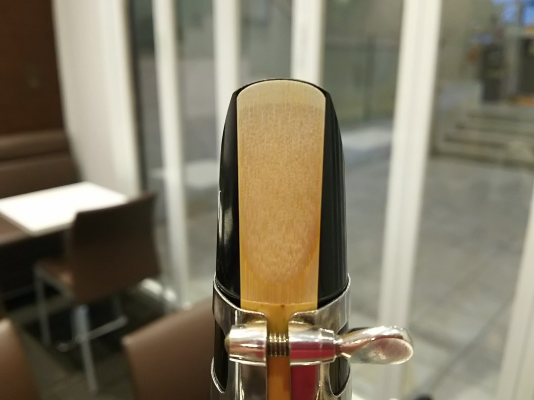 クラリネットのマウスピースとリードの位置関係