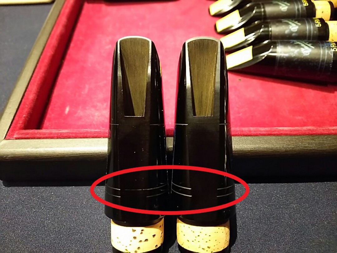 クラリネットにリードをつける際の位置の目安