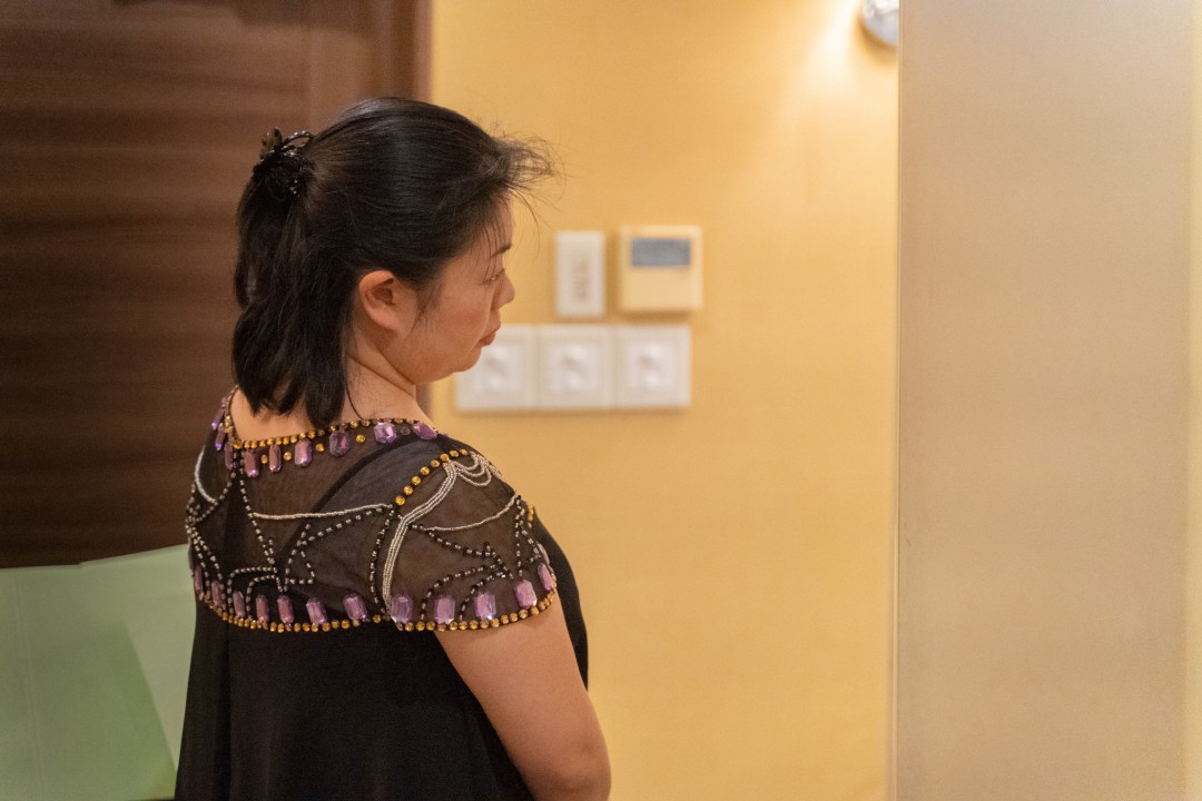 講師演奏の出番を待つ伴奏者