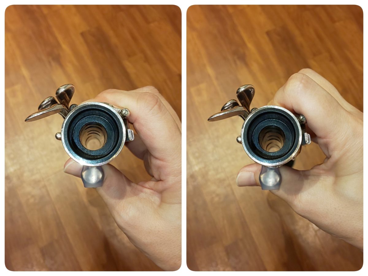 良い持ち方と良くない持ち方の比較