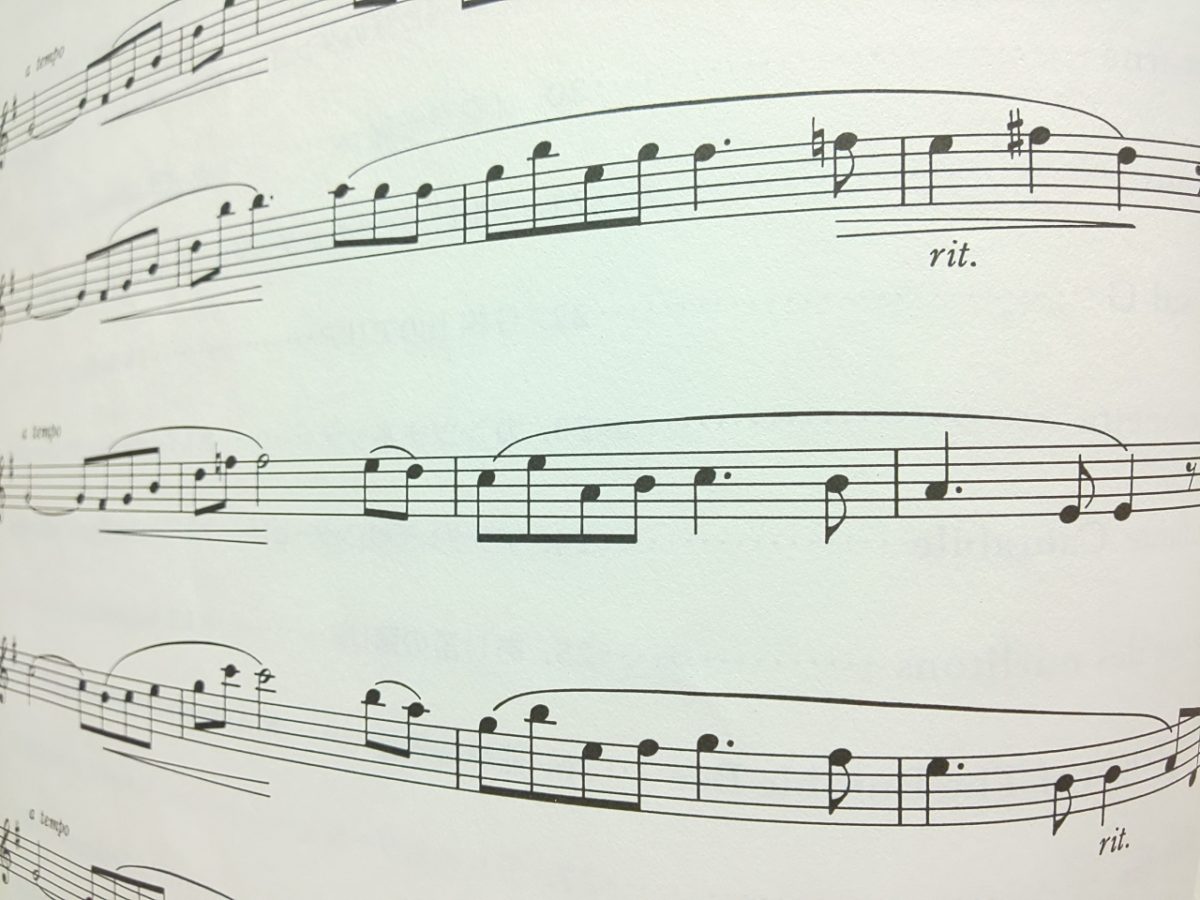 ゆったりした曲の楽譜サンプル