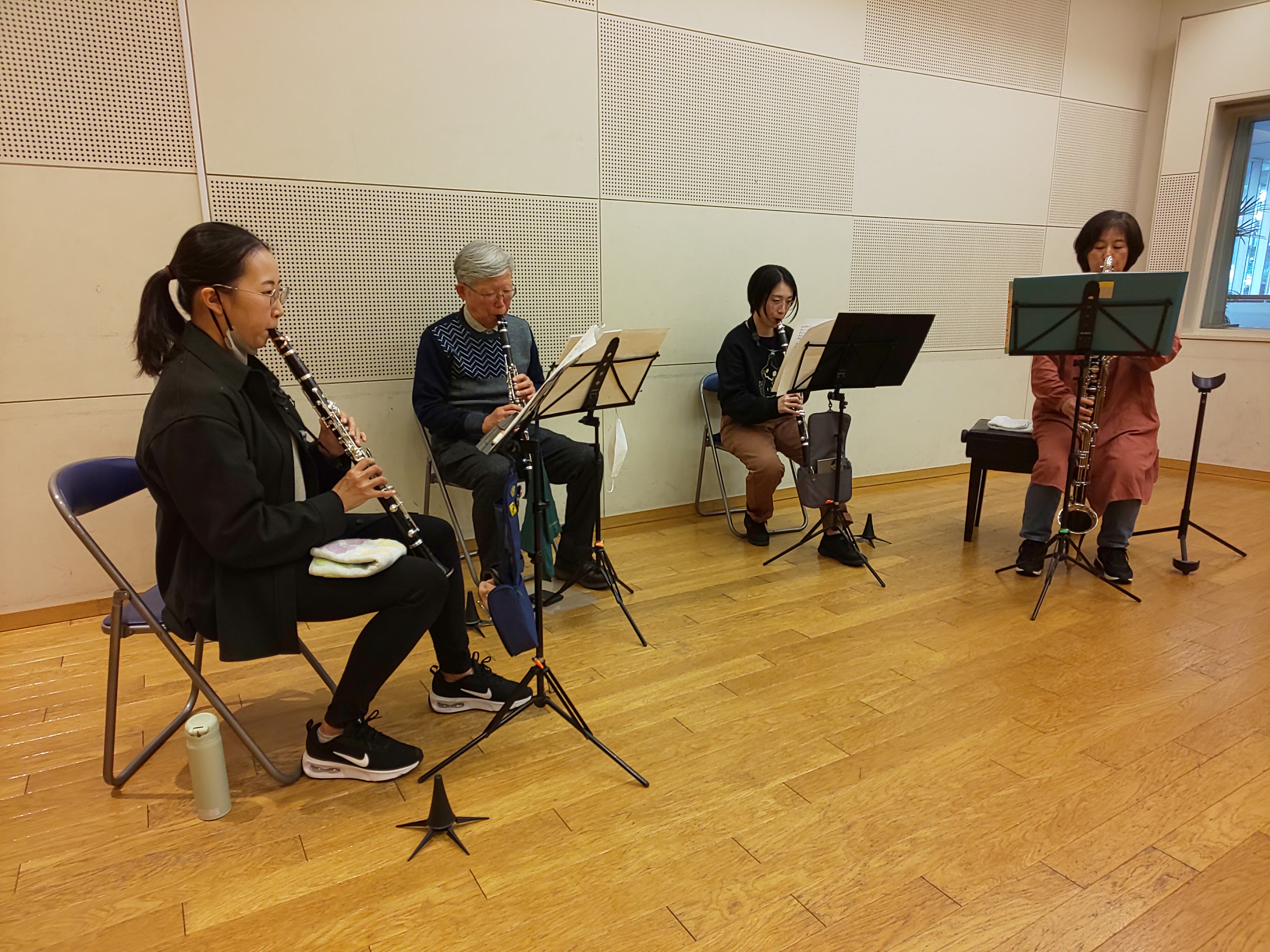 難曲に苦戦しつつも着実に上達中の中級者アンサンブルメンバー・チームくらげのメンバー